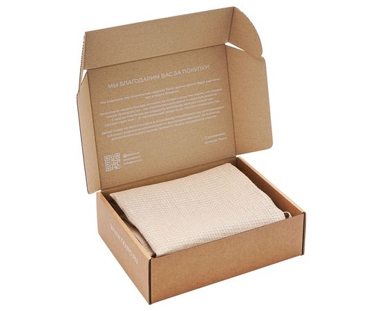 Набор из двух вафельных полотенец изо льна бежевого цвета из коллекции Essential, 50х70 см, Tkano, фото , изображение 8