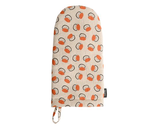 Варежка-прихватка из хлопка с графичным принтом Ягоды Russian North, 31х15 см, Tkano, фото 