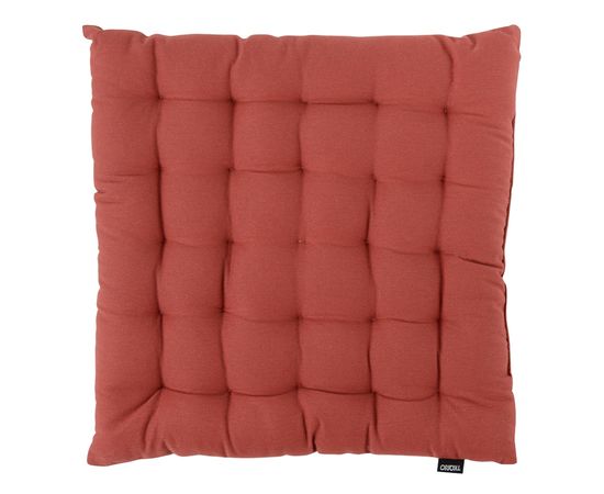 Подушка на стул из хлопка терракотового цвета из коллекции Prairie, 40х40 см, Tkano, фото 