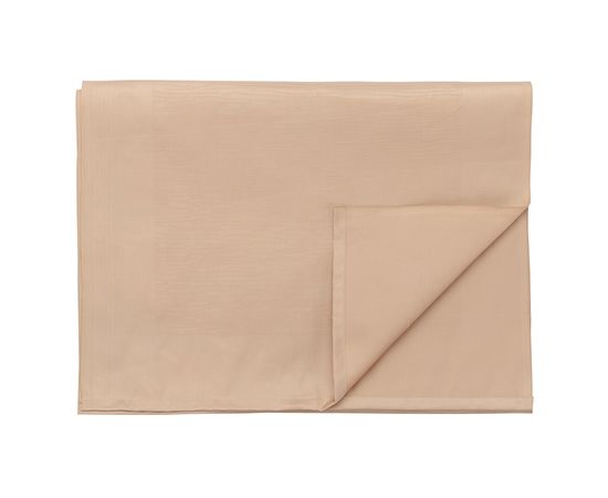 Дорожка на стол жаккардовая бежевого цвета из хлопка с вышивкой из коллекции Essential, 53х150 см, Tkano, фото 