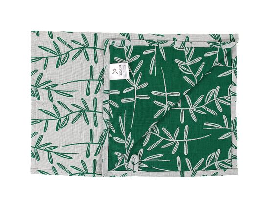 Набор муслиновых кухонных полотенец с графичным принтом Папоротник Russian North, 50х70 см, Tkano, фото , изображение 8