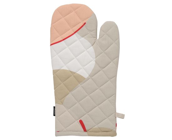 Прихватка-варежка из хлопка бежевого цвета с авторским принтом из коллекции Freak Fruit, 33х17,5 см, Tkano, фото 