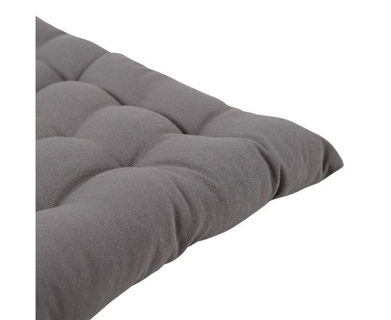 Подушка на стул из хлопка серого цвета из коллекции Essential, 40х40 см, Tkano, фото , изображение 3
