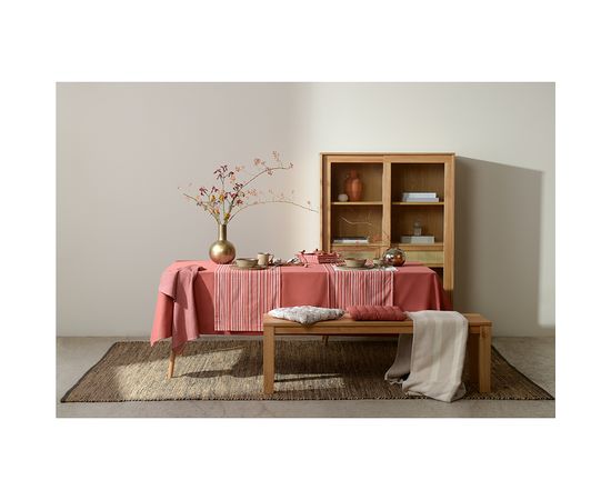 Подушка на стул из хлопка молочного цвета с принтом Цветы из коллекции Prairie, 40х40 см, Tkano, фото , изображение 2