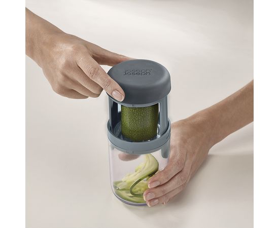 Терка спиралайзер с тремя лезвиями и контейнером для хранения Spiro Sky, Joseph Joseph, фото , изображение 4
