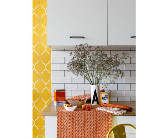 Дорожка на стол из хлопка с графичным принтом Колосья Russian North, 45х150 см, Tkano, фото , изображение 5