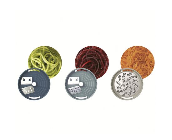 Терка спиралайзер с тремя лезвиями и контейнером для хранения Spiro Sky, Joseph Joseph, фото , изображение 2