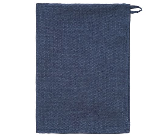 Набор из двух вафельных полотенец изо льна темно-синего цвета из коллекции Essential, 50х70 см, Tkano, фото  Набор из двух вафельных полотенец изо льна темно-синего цвета из коллекции Essential, 50х70 см, Tkano, фото
