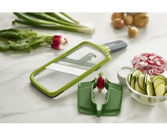Терка с держателем для продуктов Mandoline зеленая, Joseph Joseph, фото , изображение 6