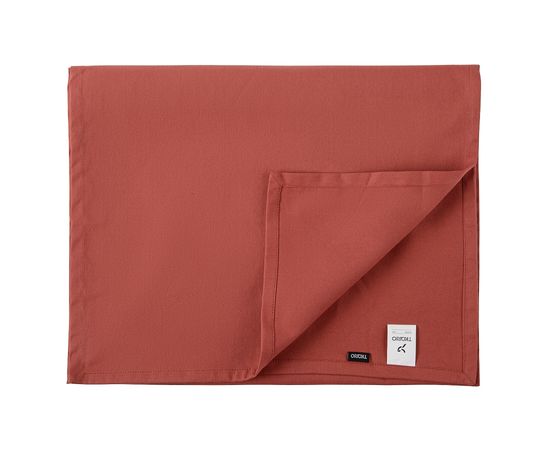 Дорожка на стол из хлопка терракотового цвета из коллекции Prairie, 45х150 см, Tkano, фото 