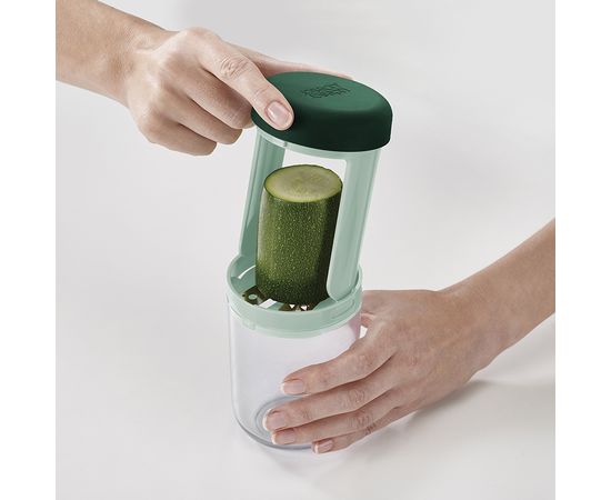 Терка спиралайзер с тремя лезвиями и контейнером для хранения Spiro Sage, Joseph Joseph, фото , изображение 2