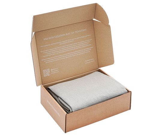 Набор из двух вафельных полотенец изо льна серого цвета из коллекции Essential, 50х70 см, Tkano, фото , изображение 8