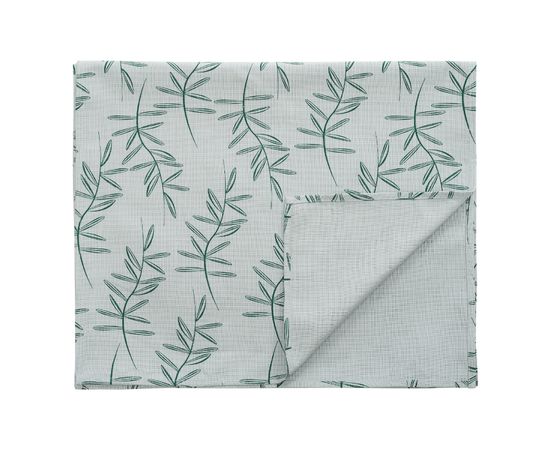 Дорожка на стол из хлопка с графичным принтом Папоротник Russian North, 45х150 см, Tkano, фото 