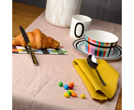 Дорожка на стол из умягченного льна розово-пудрового цвета из коллекции Essential, 45х150 см, Tkano, фото , изображение 3