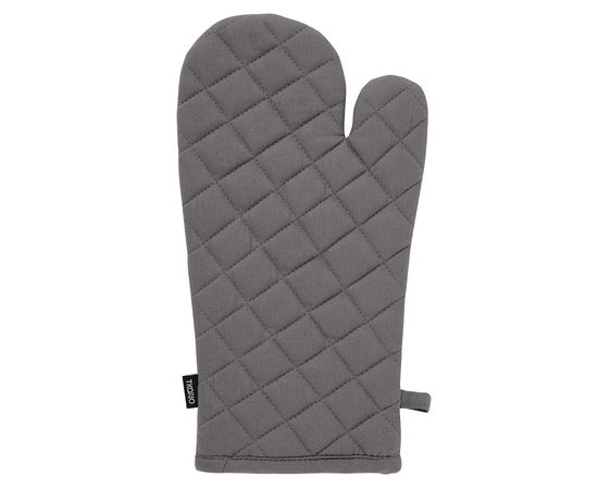 Прихватка-варежка из хлопка серого цвета из коллекции Essential, 33х17,5 см, Tkano, фото 