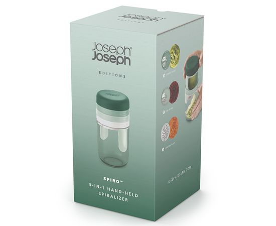 Терка спиралайзер с тремя лезвиями и контейнером для хранения Spiro Sage, Joseph Joseph, фото , изображение 9