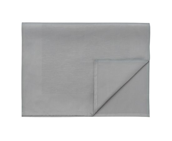 Дорожка на стол жаккардовая серого цвета из хлопка с вышивкой из коллекции Essential, 53х150 см, Tkano, фото 