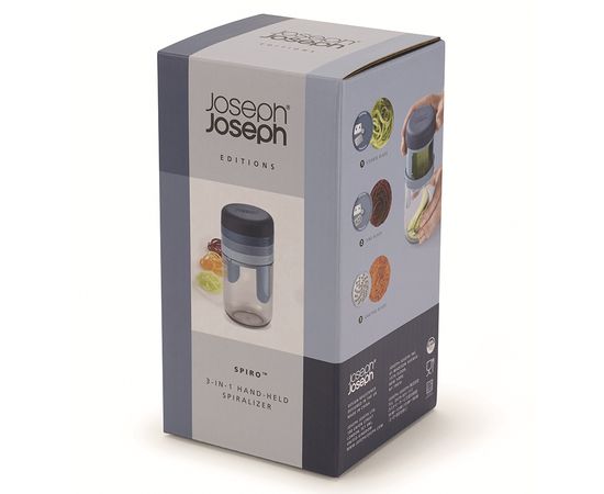 Терка спиралайзер с тремя лезвиями и контейнером для хранения Spiro Sky, Joseph Joseph, фото , изображение 15
