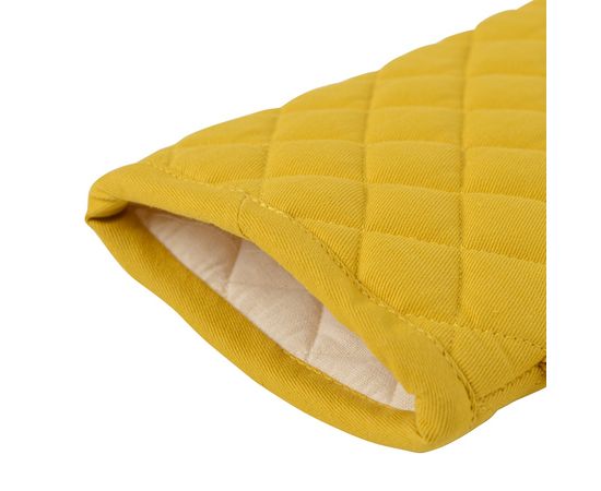 Прихватка-варежка из хлопка горчичного цвета из коллекции Prairie, 33х17,5 см, Tkano, фото , изображение 3