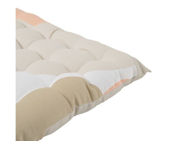 Подушка на стул из хлопка бежевого цвета с авторским принтом из коллекции Freak Fruit, 40х40 см, Tkano, фото , изображение 3