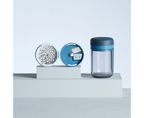 Терка спиралайзер с тремя лезвиями и контейнером для хранения Spiro Sky, Joseph Joseph, фото , изображение 10