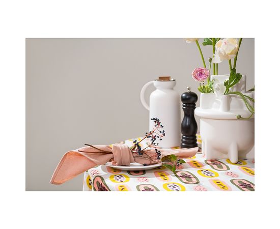 Салфетка сервировочная салфетка из умягченного льна розово-пудрового цвета из коллекции Essential, 45х45 см, Tkano, фото , изображение 4