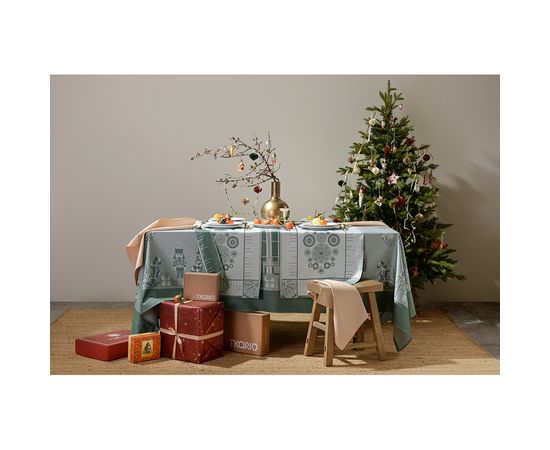 Салфетка сервировочная жаккардовая бежевого цвета из хлопка с вышивкой из коллекции Essential, 53х53 см, Tkano, фото , изображение 2 Салфетка сервировочная жаккардовая бежевого цвета из хлопка с вышивкой из коллекции Essential, 53х53 см, Tkano, фото , изображение 2