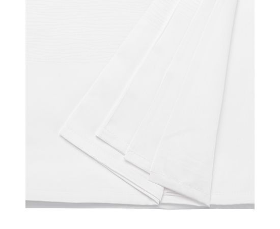 Скатерть жаккардовая белого цвета из хлопка с вышивкой из коллекции Essential, 180х180 см, Tkano, фото , изображение 2