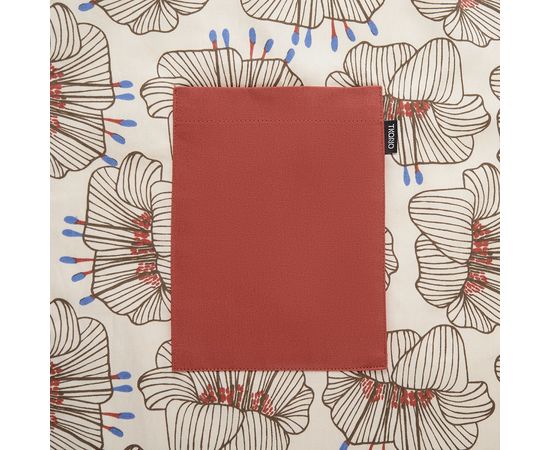 Фартук из хлопка молочного цвета с принтом Цветы из коллекции Prairie, 85х70 см, Tkano, фото , изображение 2