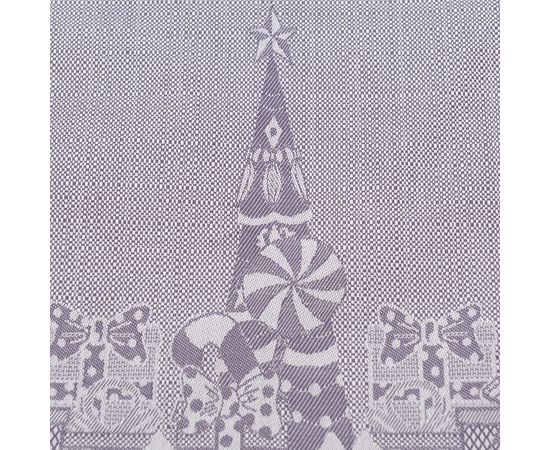 Салфетка из хлопка фиолетово-серого цвета с рисунком Щелкунчик, New Year Essential, 53х53см, Tkano, фото , изображение 3
