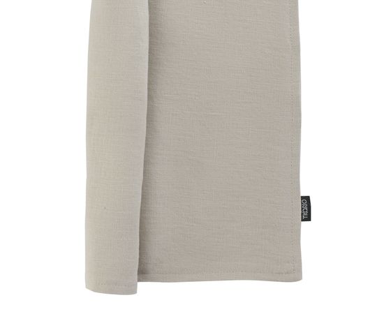 Салфетка двухсторонняя под приборы из умягченного льна бежевого цвета, 35х45 см, Tkano, фото , изображение 2