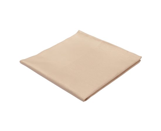 Скатерть жаккардовая бежевого цвета из хлопка с вышивкой из коллекции Essential, 180х180 см, Tkano, фото , изображение 3