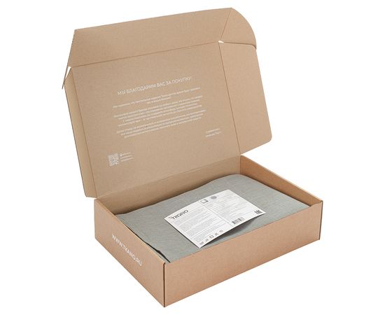 Скатерть из стираного льна серого цвета из коллекции Essential, 170х170 см, Tkano, фото , изображение 3