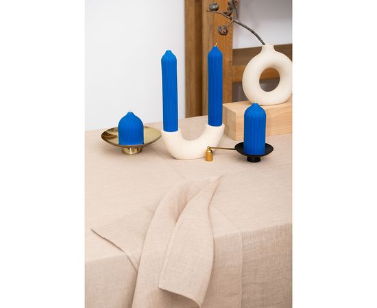 Скатерть из стираного льна бежевого цвета из коллекции Essential, 150х250 см, Tkano, фото , изображение 8