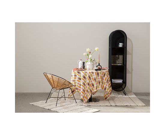 Салфетка под приборы из умягченного льна с декоративной обработкой пыльная роза Essential, 35х45 см, Tkano, фото , изображение 6