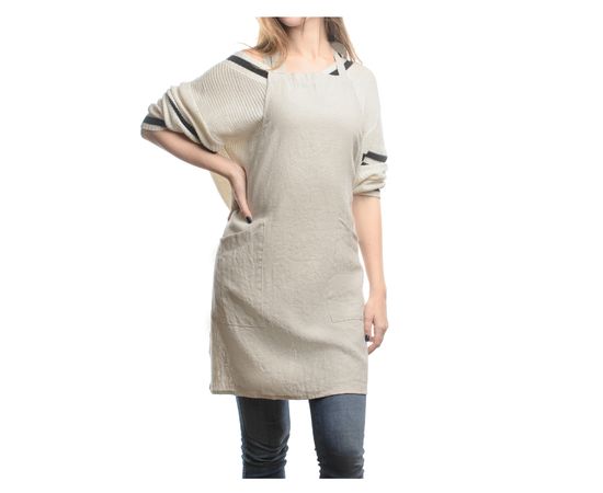 Фартук из умягченного льна бежевого цвета, 70х82 см, Tkano, фото , изображение 7