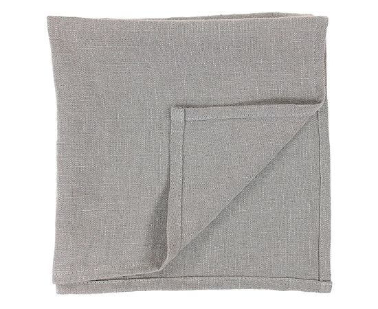 Салфетка сервировочная из умягченного льна серого цвета Essential, 45х45 см, Tkano, фото , изображение 2
