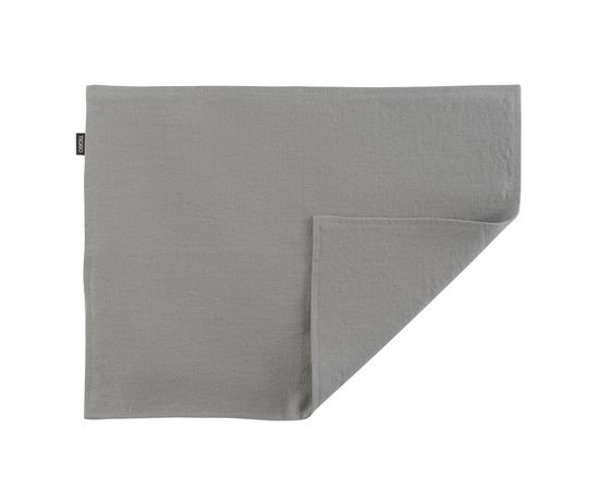 Салфетка двухсторонняя под приборы из умягченного льна серого цвета Essential, 35х45 см, Tkano, фото  Салфетка двухсторонняя под приборы из умягченного льна серого цвета Essential, 35х45 см, Tkano, фото