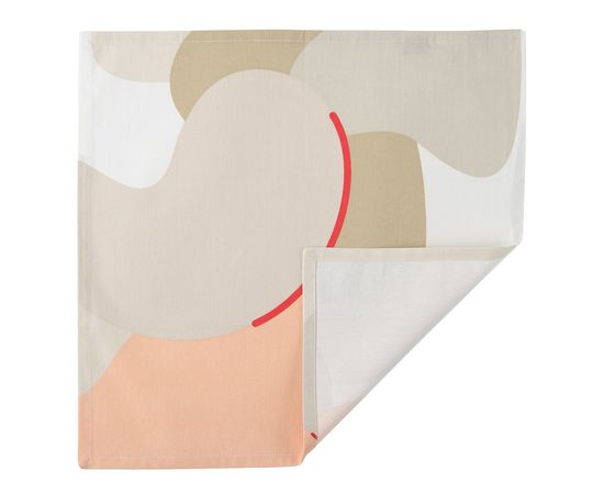 Салфетка сервировочная из хлопка бежевого цвета с авторским принтом из коллекции Freak Fruit, 45х45 см, Tkano, фото  Салфетка сервировочная из хлопка бежевого цвета с авторским принтом из коллекции Freak Fruit, 45х45 см, Tkano, фото