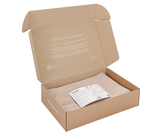 Скатерть из стираного льна бежевого цвета из коллекции Essential, 170х170 см, Tkano, фото , изображение 6