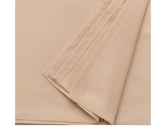 Скатерть бежевого цвета с фактурным жаккардовым рисунком из хлопка из коллекции Essential, 180х260 см, Tkano, фото , изображение 5