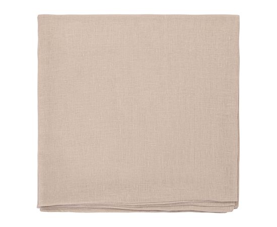 Скатерть из стираного льна бежевого цвета из коллекции Essential, 170х170 см, Tkano, фото 