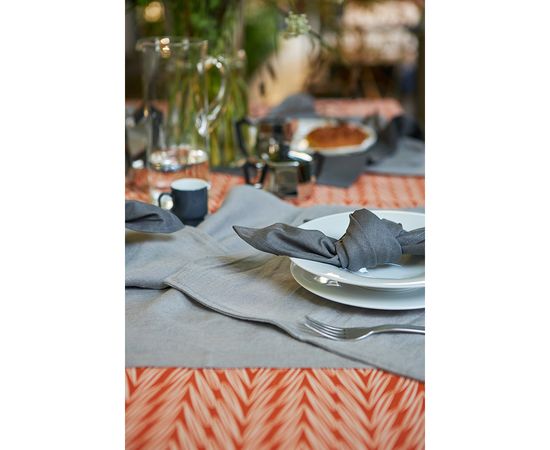 Скатерть на стол из хлопка с графичным принтом Колосья Russian North, 150х250 см, Tkano, фото , изображение 7