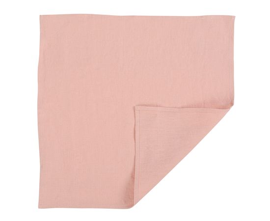 Салфетка сервировочная салфетка из умягченного льна розово-пудрового цвета из коллекции Essential, 45х45 см, Tkano, фото 