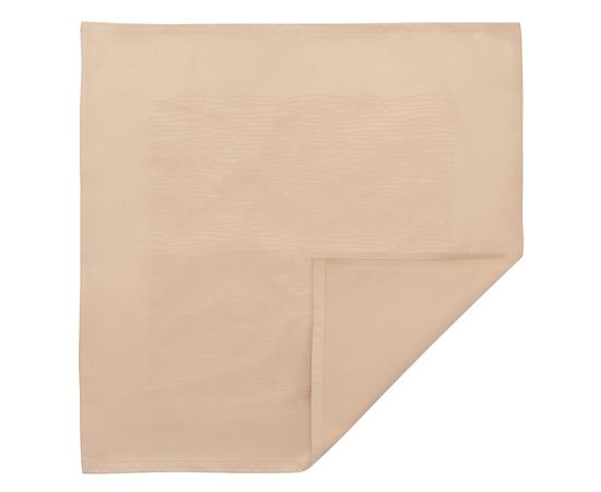 Салфетка сервировочная жаккардовая бежевого цвета из хлопка с вышивкой из коллекции Essential, 53х53 см, Tkano, фото  Салфетка сервировочная жаккардовая бежевого цвета из хлопка с вышивкой из коллекции Essential, 53х53 см, Tkano, фото