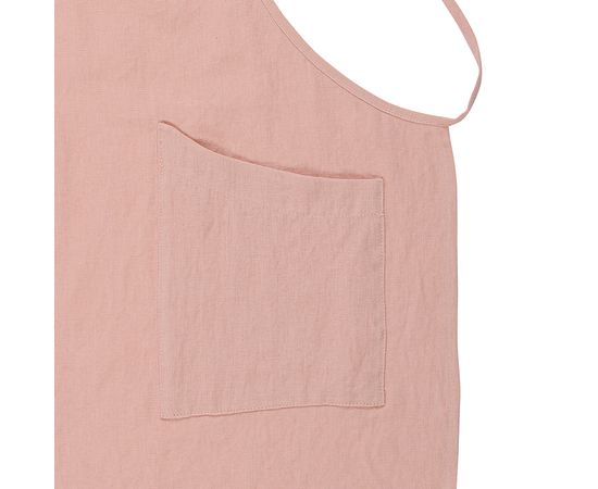 Фартук из умягченного льна розово-пудрового цвета из коллекции Essential, 82х70 см, Tkano, фото , изображение 4