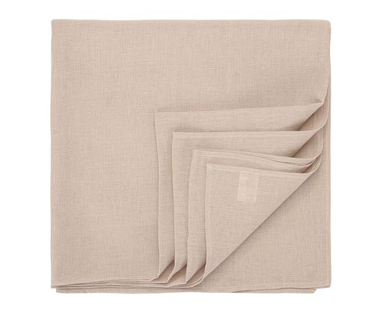Скатерть из стираного льна бежевого цвета из коллекции Essential, 150х250 см, Tkano, фото , изображение 5