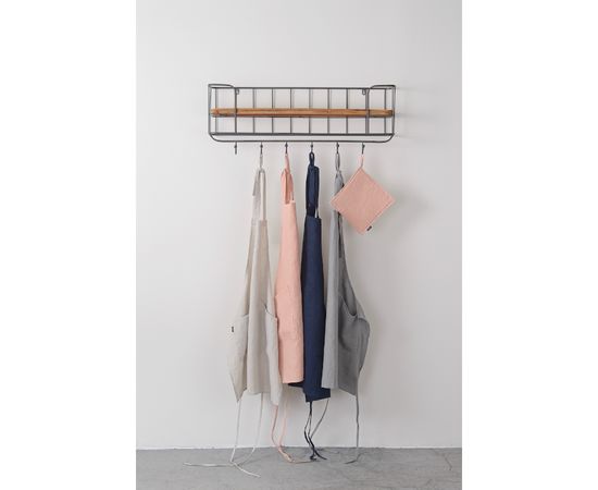 Фартук из умягченного льна розово-пудрового цвета из коллекции Essential, 82х70 см, Tkano, фото , изображение 3