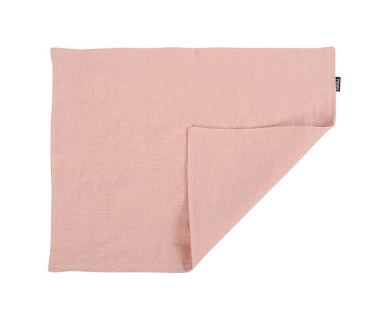Салфетка под приборы из умягченного льна розово-пудрового цвета из коллекции Essential, 35х45 см, Tkano, фото  Салфетка под приборы из умягченного льна розово-пудрового цвета из коллекции Essential, 35х45 см, Tkano, фото