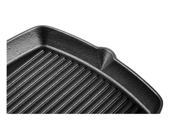 Сковорода-гриль чугунная, 26*26 см, LAVA, фото , изображение 6